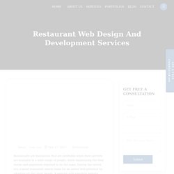 Restaurant Web Design And Development Services - Nextbrain Canada