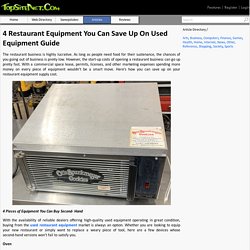 4 Restaurant Equipment You Can Save Up On Used Equipment Guide