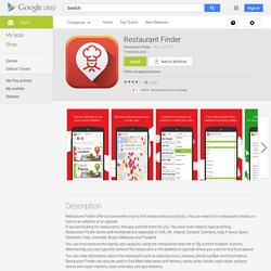 Restaurant Finder - Android Apps on Google Play