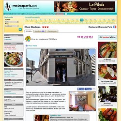 Chez Gladines - Restaurant Paris - Resto Français dans le 13 ème
