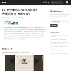 25 Tasty Restaurant and Food Websites to Inspire You