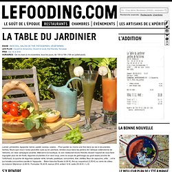 Restaurant La Table du Jardinier à Argoules