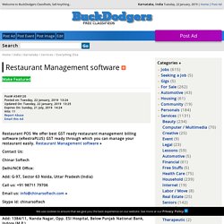Restaurant Management software