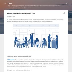 Restaurant Inventory Management Tips