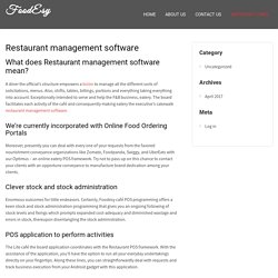 Restaurant management software - FoodEsy