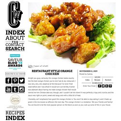 Restaurant Style Orange Chicken - The Crepes of Wrath