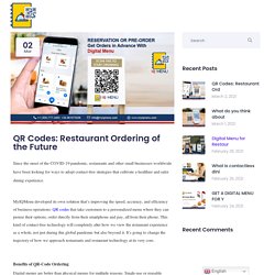 QR Codes: Restaurant Ordering of the Future