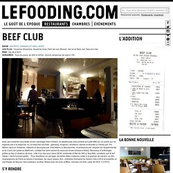 Restaurant Beef Club à Paris