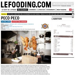 Restaurant Peco Peco à Paris
