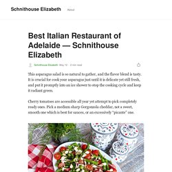 Best Italian Restaurant of Adelaide — Schnithouse Elizabeth