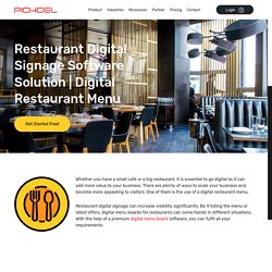 Digital Menu Board Software Solution