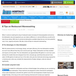 8 Tips on Restaurant Warewashing at ICE Group Hospitality Warehouse