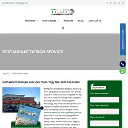 Restaurant Design Firm Service in Washington DC