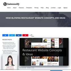 Unique, cool & fancy restaurant website ideas that work perfectly well