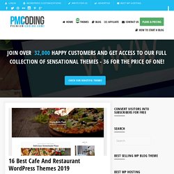16 Best Cafe And Restaurant WordPress Themes 2019
