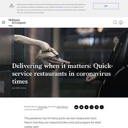 Quick-service restaurants in coronavirus times