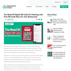 Get Free QR Code Menu For Your Restaurants