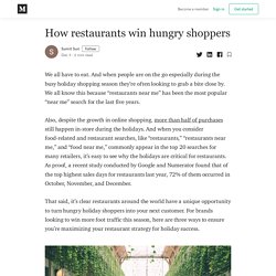 How restaurants win hungry shoppers - Sumit Suri - Medium