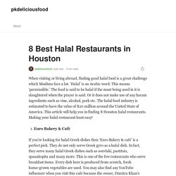 8 Best Halal Restaurants in Houston