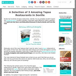 Tapas restaurants in Seville (Spain): Join the locals, taste some Spanish tapas