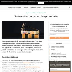 Restauration : ce qui va changer en 2020