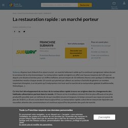 La restauration rapide : un marché porteur