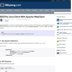 RESTful Java client with Apache HttpClient