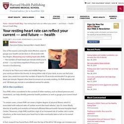 Your resting heart rate can reflect your current — and future — health - Harvard Health Blog - Harvard Health Publishing