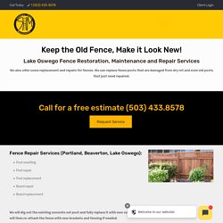 Fence Repair Lake Oswego