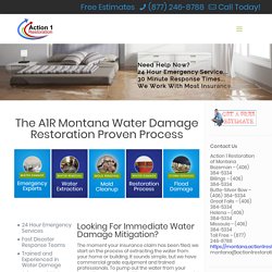 Water Damage Restoration Montana - Montana Mitigation Services