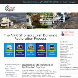 Our Restoration Process For Storm Damage in California