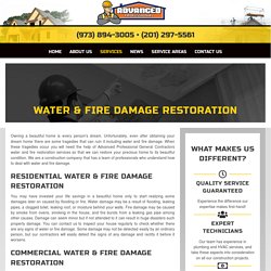 Fire And Water Damage Restoration Company NJ