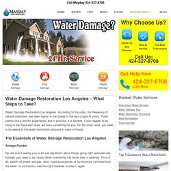 Water Damage Restoration Los Angeles