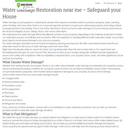 Find Water Damage Restoration Near Me!