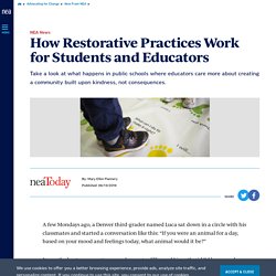 How Restorative Practices Work for Students and Educators