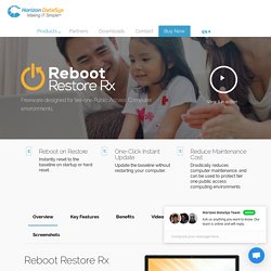 Reboot Restore Rx Freeware