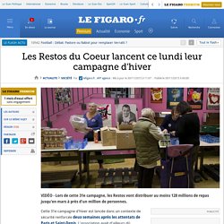 Les Restos du Coeur lancent ce lundi leur campagne d'hiver