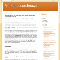 Marketresearchnews: Q fever Market: Drivers, Restraints, Opportunities, and Threats (2020-2027)