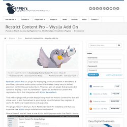 Restrict Content Pro - Wysija Add On - Pippins Plugins