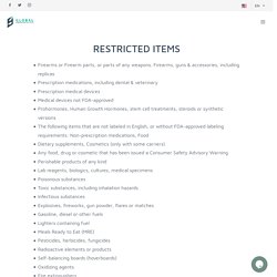 Restricted Items