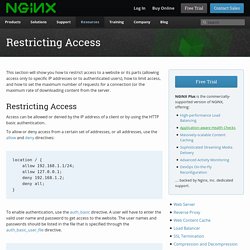 Restricting Access