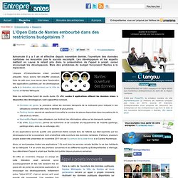 L'Open Data de Nantes embourbé dans des restrictions budgétaires ?