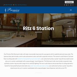 Restroom Trailer - Premier Ritz 6 Station Trailer