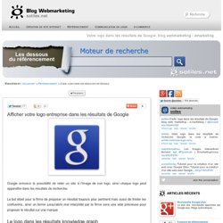 Votre logo dans les résultats de Google: blog web marketing - e-marketing