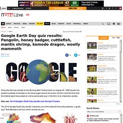 Google Earth Day quiz results: Pangolin, honey badger, cuttlefish, mantis shrimp, komodo dragon, woolly mammoth-TechNews
