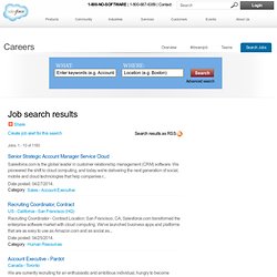 Job search results: Salesforce Careers - Find your #dreamjob - Salesforce.com