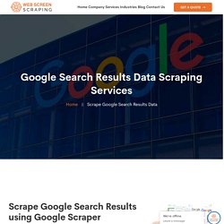 Google Search Results Data Scraping