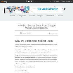 How Do I Scrape Data From Google Maps Search Results? - Ahmad Software Technologies