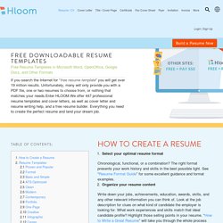 Free Resume Templates You’ll Want to Have in 2017 [Downloadable]