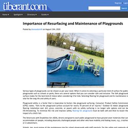 Importance of Resurfacing and Maintenance of Playgrounds